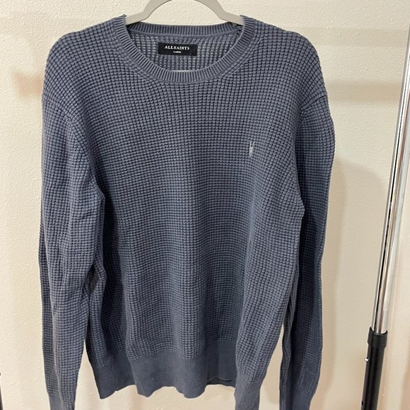 All Saints Other - All Saints Men's Crewneck Cotton Sweater (Waffle look) Long Sleeve-Preowned